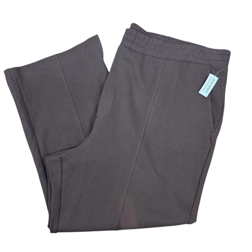 Old Navy High-Waisted Dynamic Fleece Brown Wide Leg Sweat Pants 4X NWT